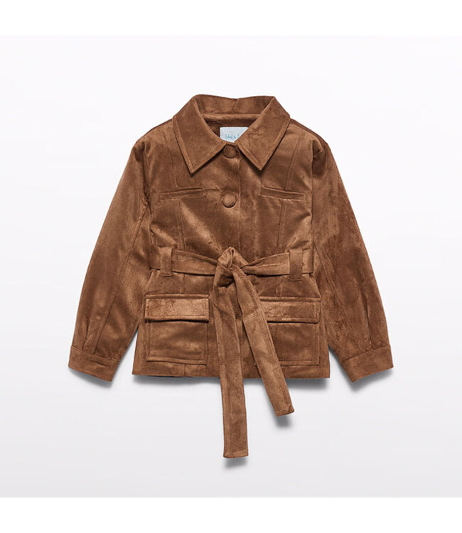 Abel & Lula Suede-look safari jacket + Faux suede shorts 5887_005