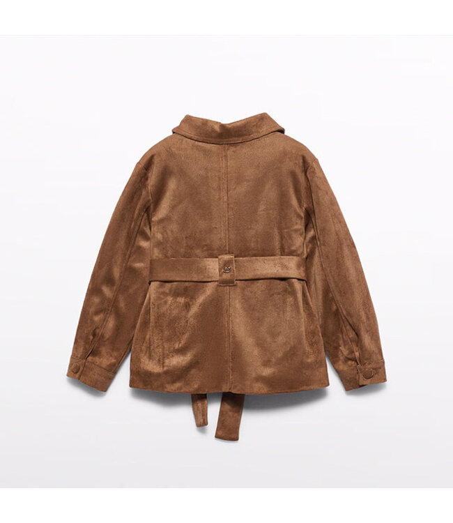 Abel & Lula Suede-look safari jacket + Faux suede shorts 5887_005