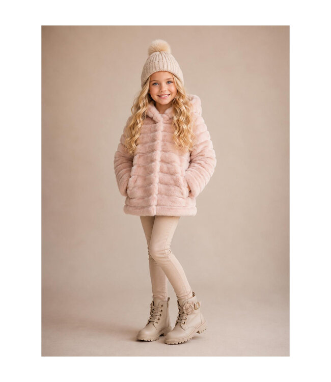 Monnalisa PELLICCIA HOODIE PELUCHE 17H101_8033_0091