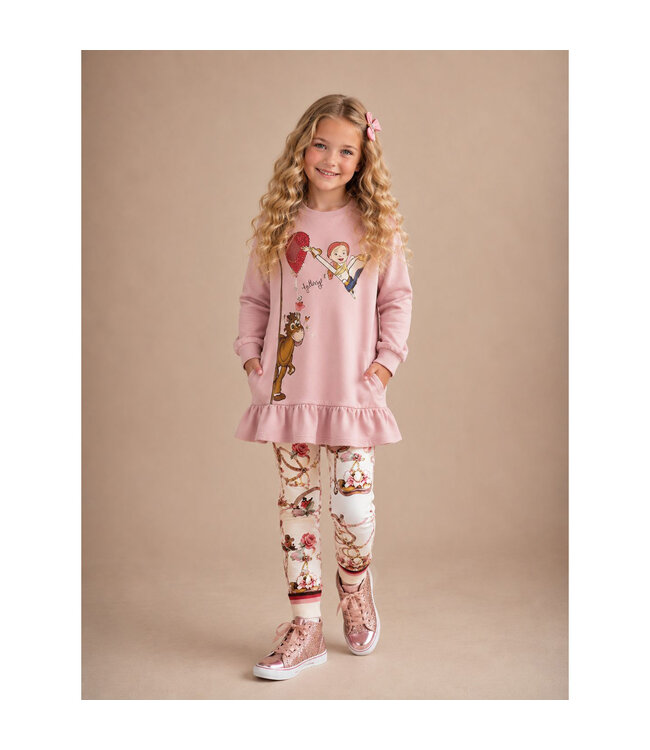 Monnalisa SPORTY DRESS FELPA (NON G 19H901_8006_094F