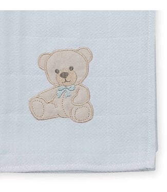 Baby Gi SWEET TEDDY COTTON MUSLIN BURP CLOTH ST13_M02 BLUE