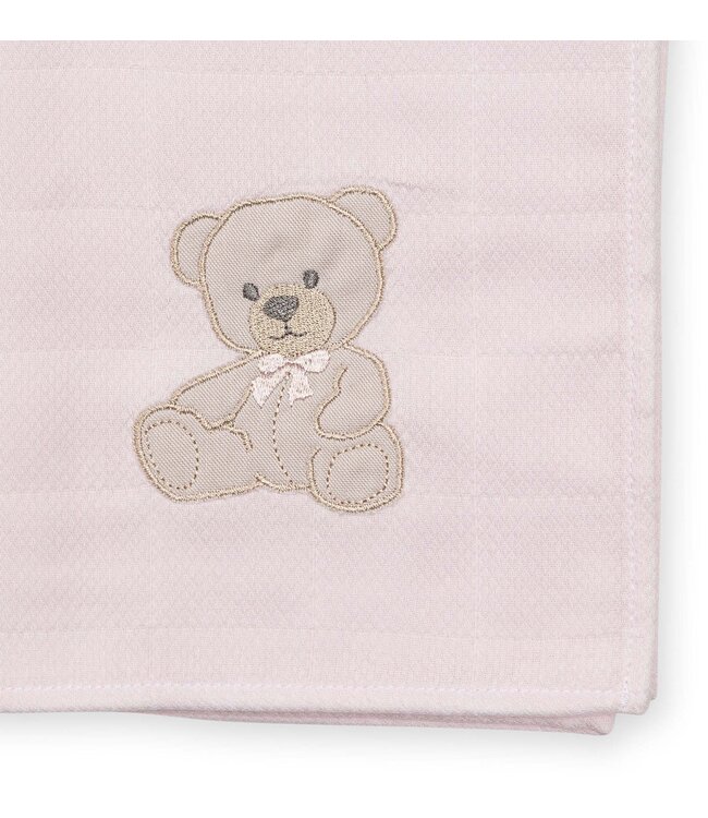 Baby Gi SWEET TEDDY COTTON MUSLIN BURP CLOTH ST13_M03 PINK