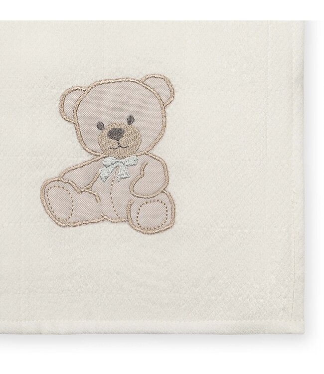 Baby Gi SWEET TEDDY COTTON MUSLIN BURP CLOTH ST13_M011 IVORY