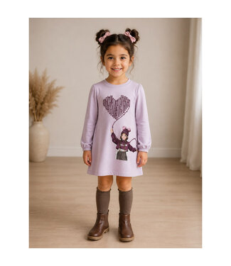 Mayoral Graphic print fleece dress 4914_016