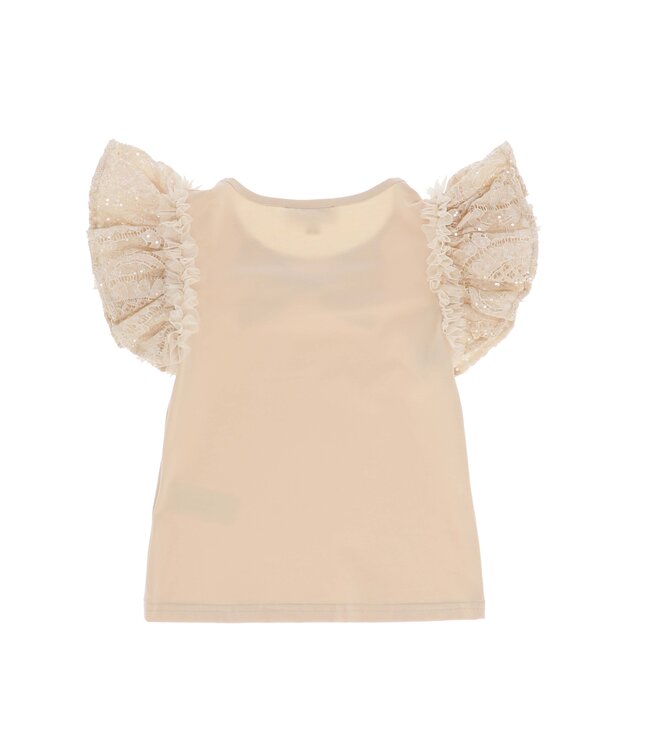 Angels Face COLEEN SEQUIN LACE BOW TOP BISCUIT + OLIVIA SKIRT