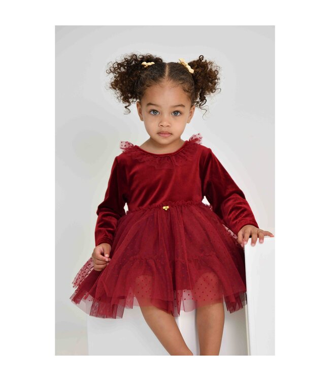 Angels Face MICHA VELVETEEN BABY DRESS PORT