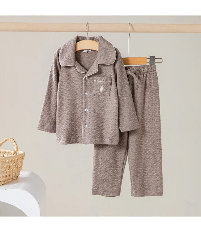 House of Bears House of Bears - Kinderpyjama Taupe
