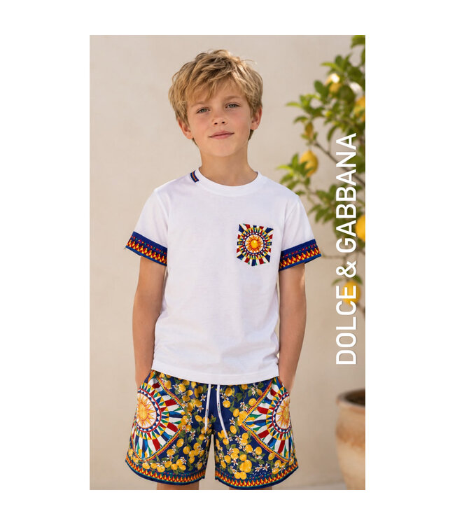 Dolce & Gabbana T-Shirt + Mid length boxer L4JTIT_G7P9F_S9000