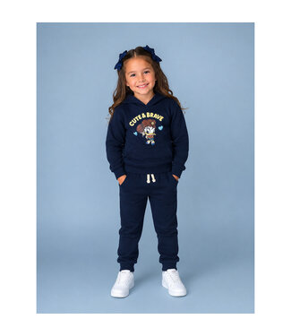 Monnalisa HOODIE + JOGGER FELPA 19H611_8030_0056