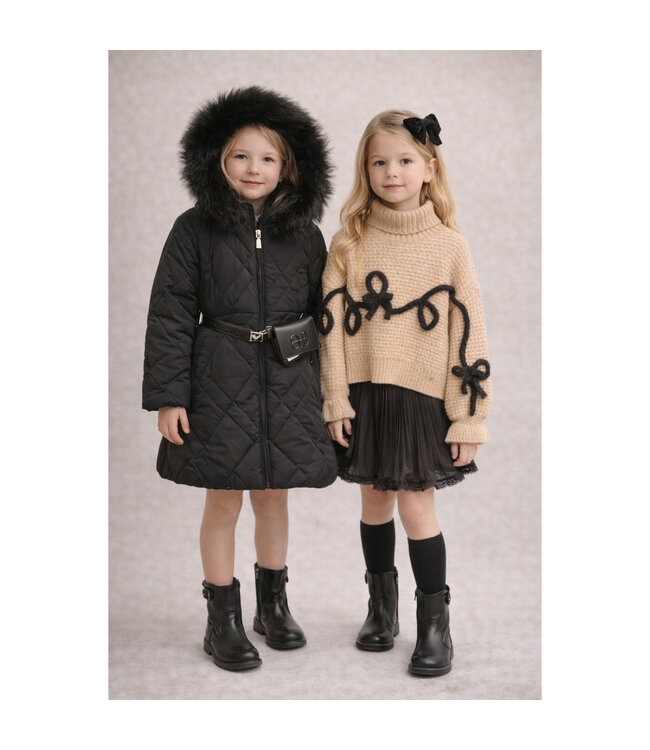 Abel & Lula Knit skirt set with chiffon 5543_003