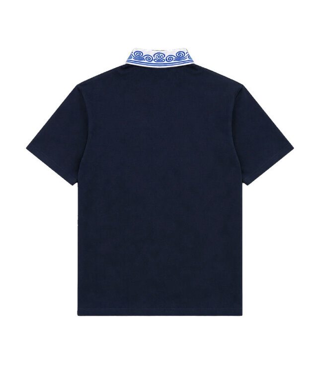 Casa Blanca Boys Waves Collar Polo NAVY
