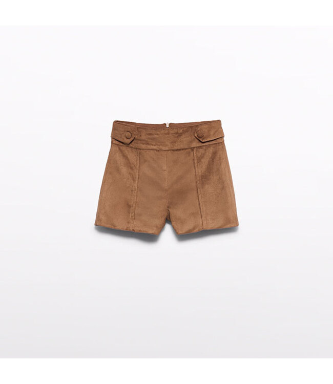 Abel & Lula Suede-look safari jacket + Faux suede shorts 5887_005