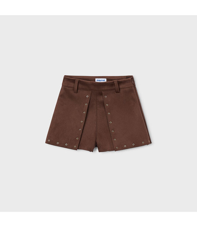 Mayoral Double-faced suede jacket + Faux-suede shorts 4409_090