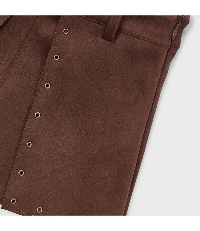 Mayoral Double-faced suede jacket + Faux-suede shorts 4409_090