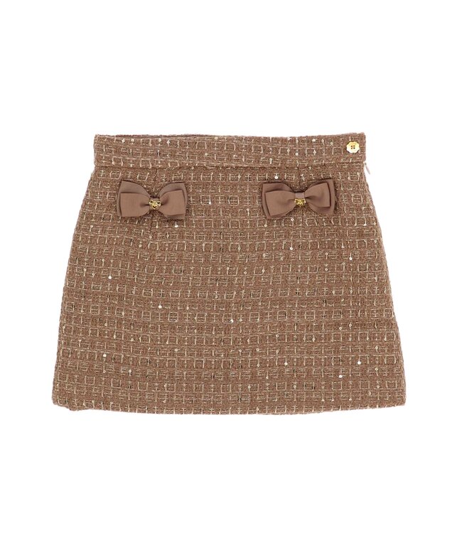 Angels Face GIANNA TWEED JACKET TOFFEE + FRANCESCA TWEED SKIRT TOFFEE