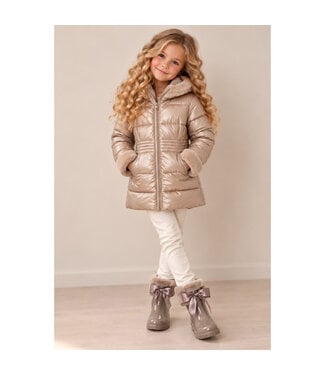 Mayoral Metallic fauxfur puffer jacke 4422_040