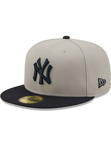 New Era New Era 59Fifty Side Patch 'New York Yankees' Grey / Navy'