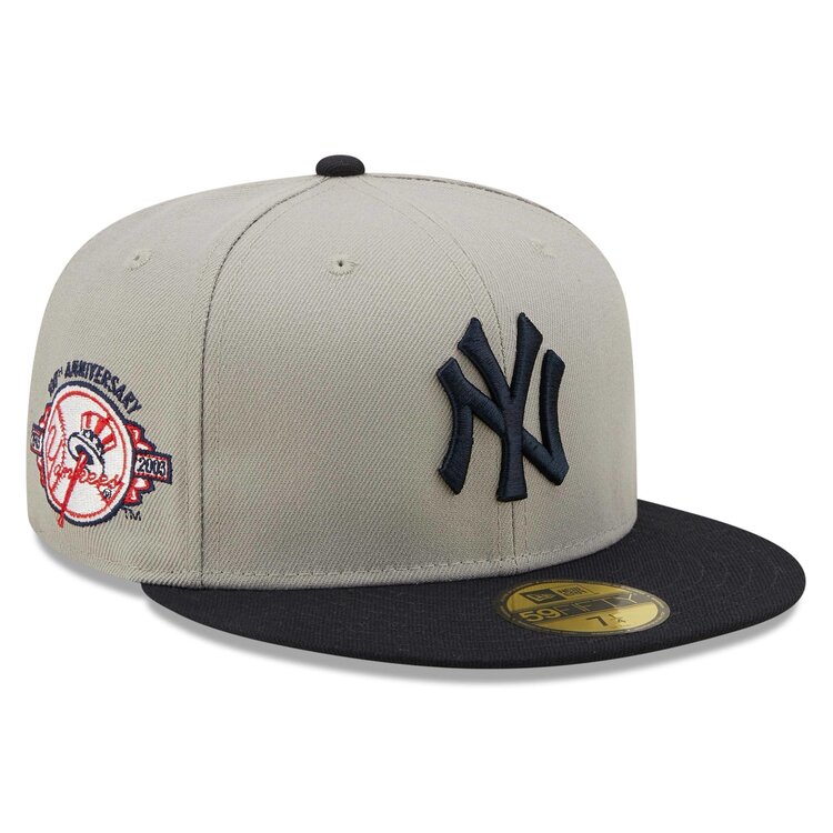 New Era New Era 59Fifty Side Patch 'New York Yankees' Grey / Navy'