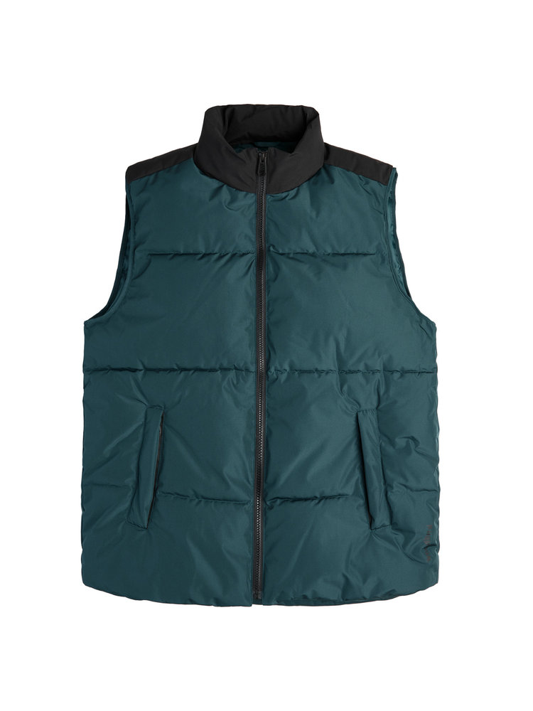 Woodbird Woodbird Reed Puff Vest 'Granite Green'