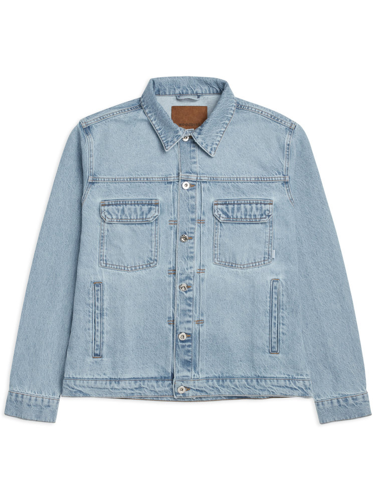 Woodbird Woodbird Mayne Brando Denim Jacket '90s Blue'