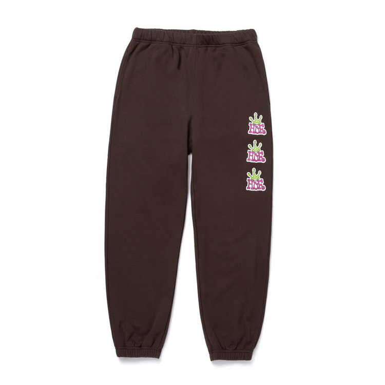 Huf Worldwide Huf Crown Stack Fleece Pant 'Chocolate Brown'