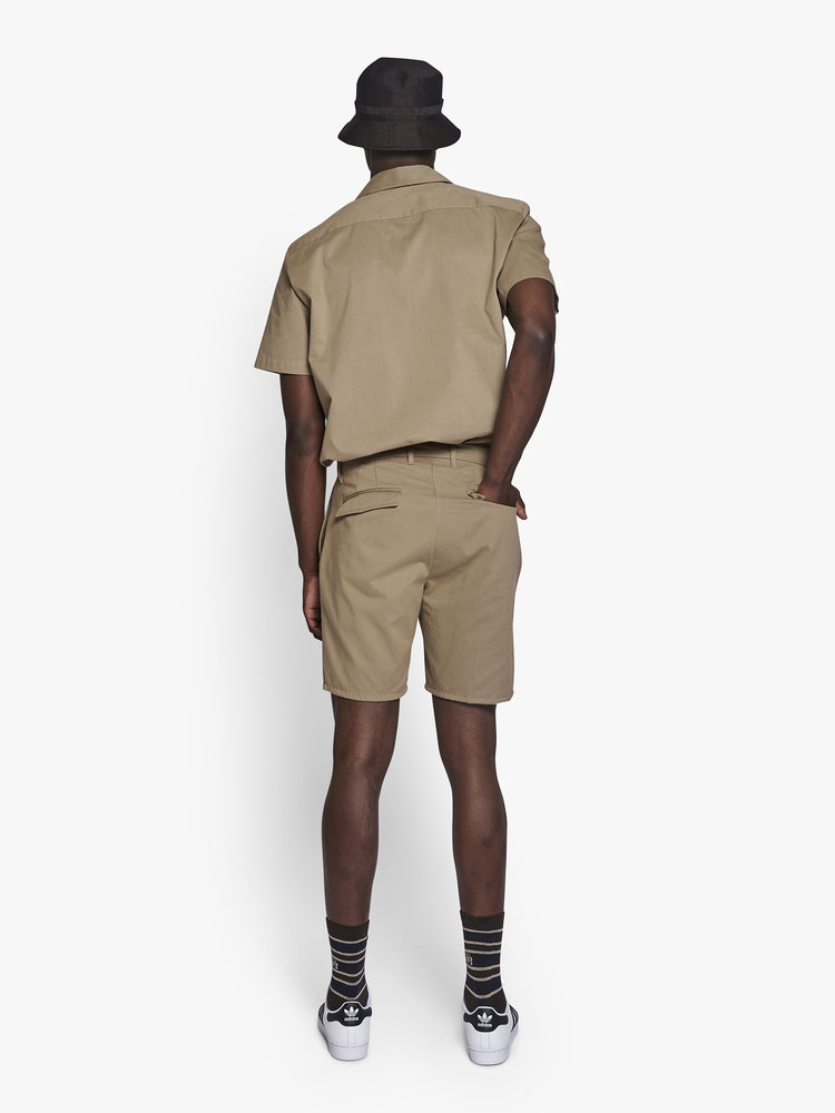 Woodbird Woodbird Eik Pleat Shorts 'Ecru'