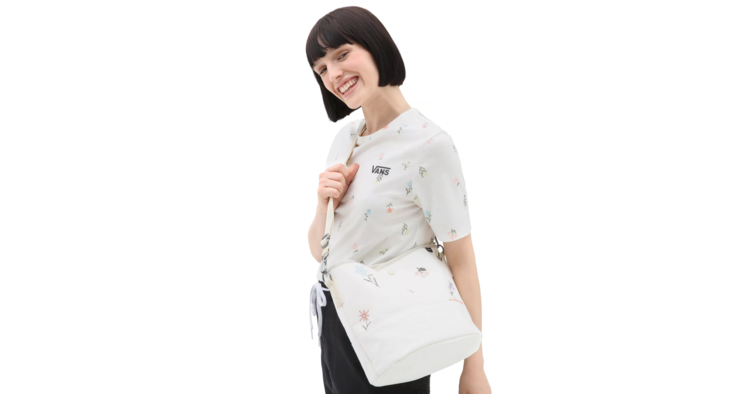 VANS Micro Floral Shoulder Bag 'White'