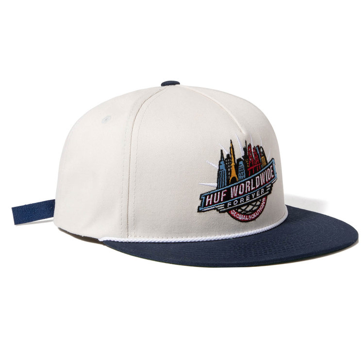 Huf Worldwide Global Solutions 5 Panel Hat 'Cream'