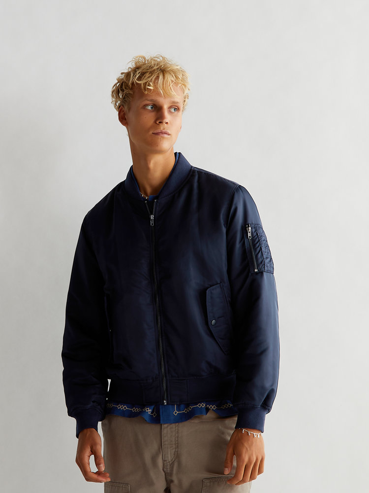Woodbird Kip MA-1 Jacket 'Navy'