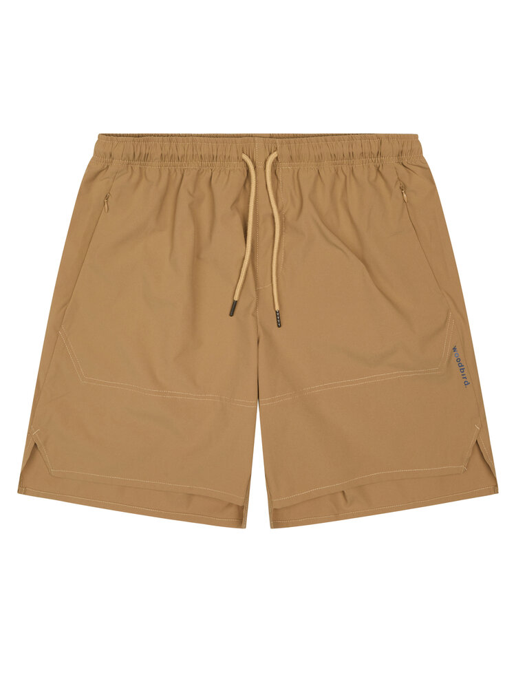 Woodbird Haiden Tech Shorts 'Camel'