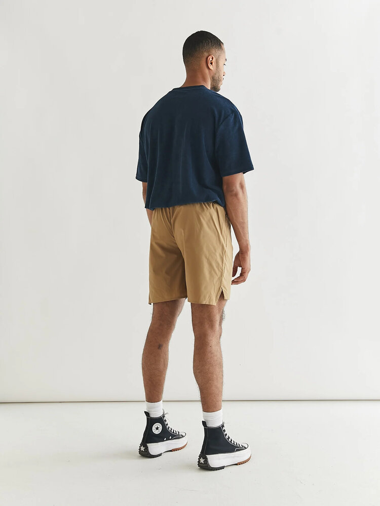 Woodbird Haiden Tech Shorts 'Camel'