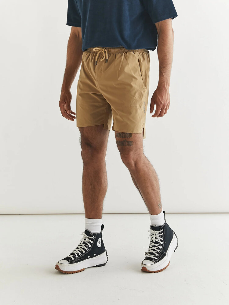 Woodbird Haiden Tech Shorts 'Camel'