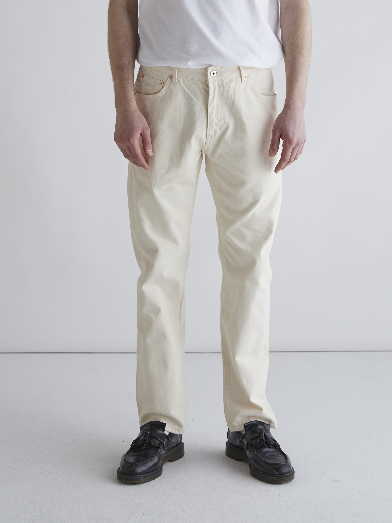 Doc Twill Pants - Off White – Woodbird EU