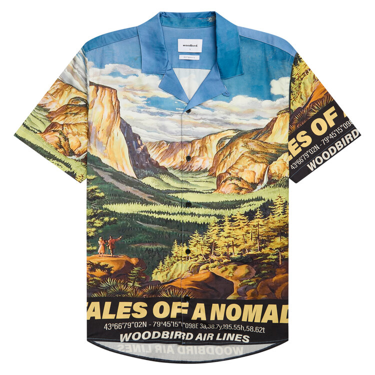 Woodbird Enzo Yosemite Shirt 'Black / Blue'