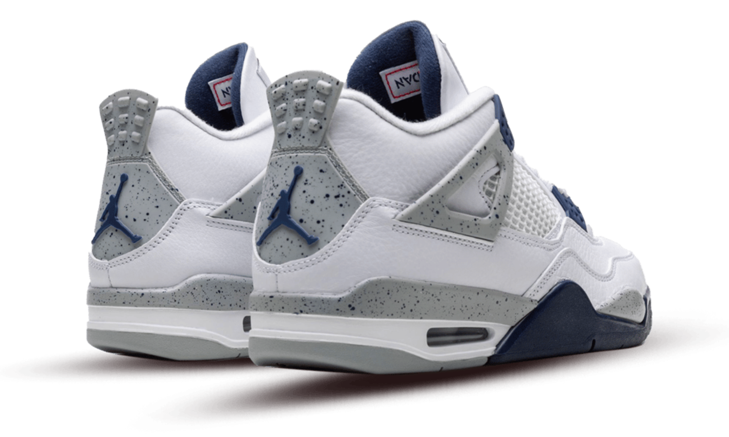 Nike Air Jordan 4 Retro White 'Midnight Navy' - DEAUP