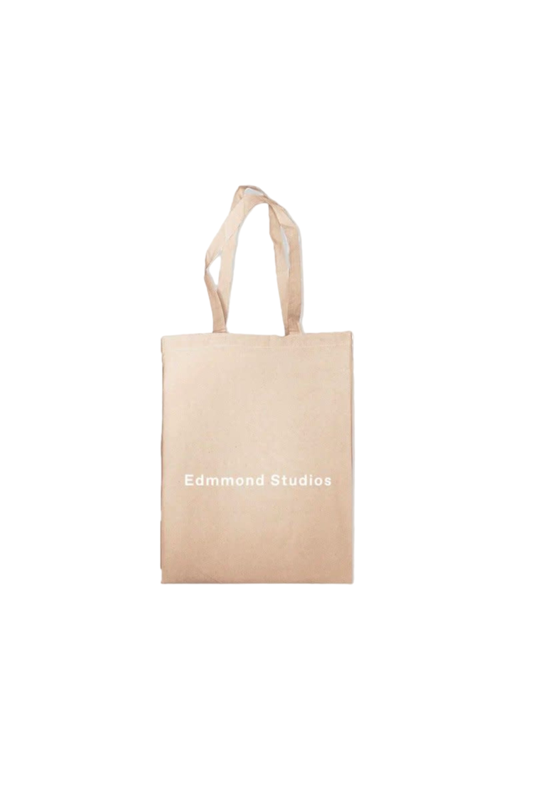 Edmmond Studios Edmmond Studios Pleated Logo Tote Bag 'Plain Beige'