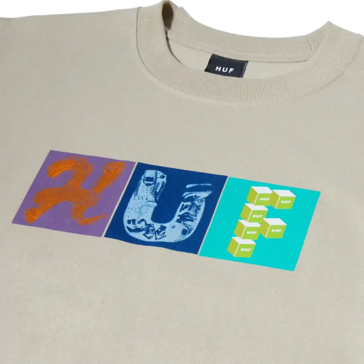 Huf Worldwide Threemix S/S Tee 'Clay'