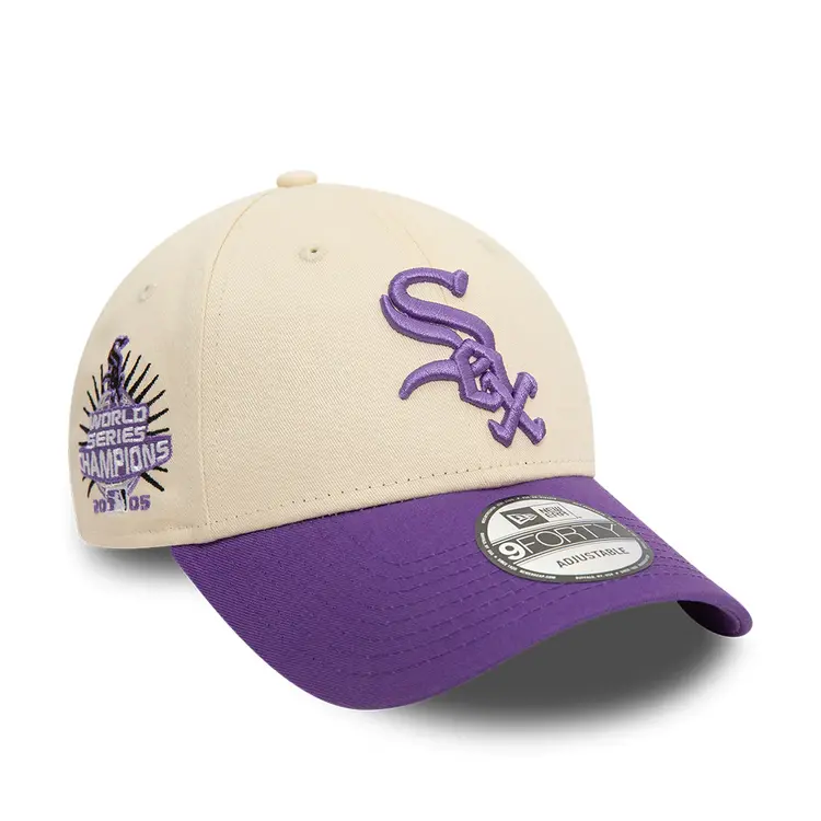 New Era 9Forty Chicago White Sox World Series 2005 'Light Cream / Varsity Purple'