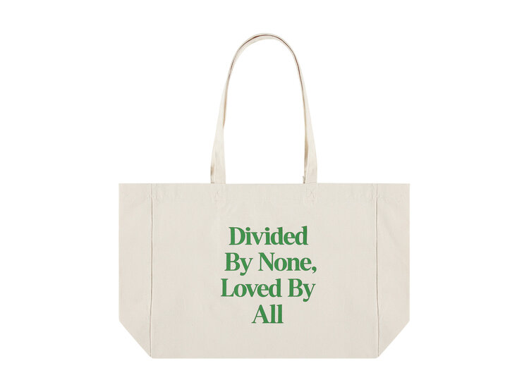 Comfort Club Logo Quote Totebag 'Vintage White / Green'