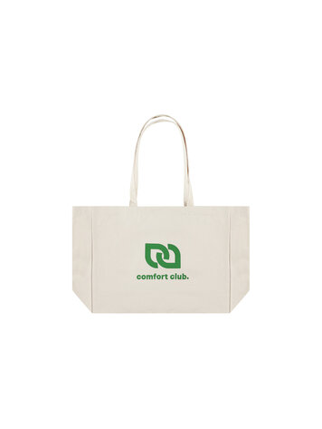 Collectiq Logo Quote Totebag 'Vintage White / Green'