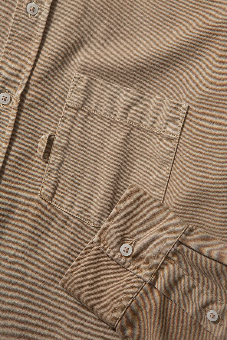 Edmmond Studios Day Shirt Twill 'Plain Tan'
