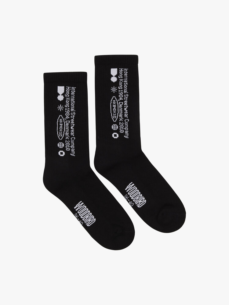 Woodbird Tennis Tech Socks 'Black'