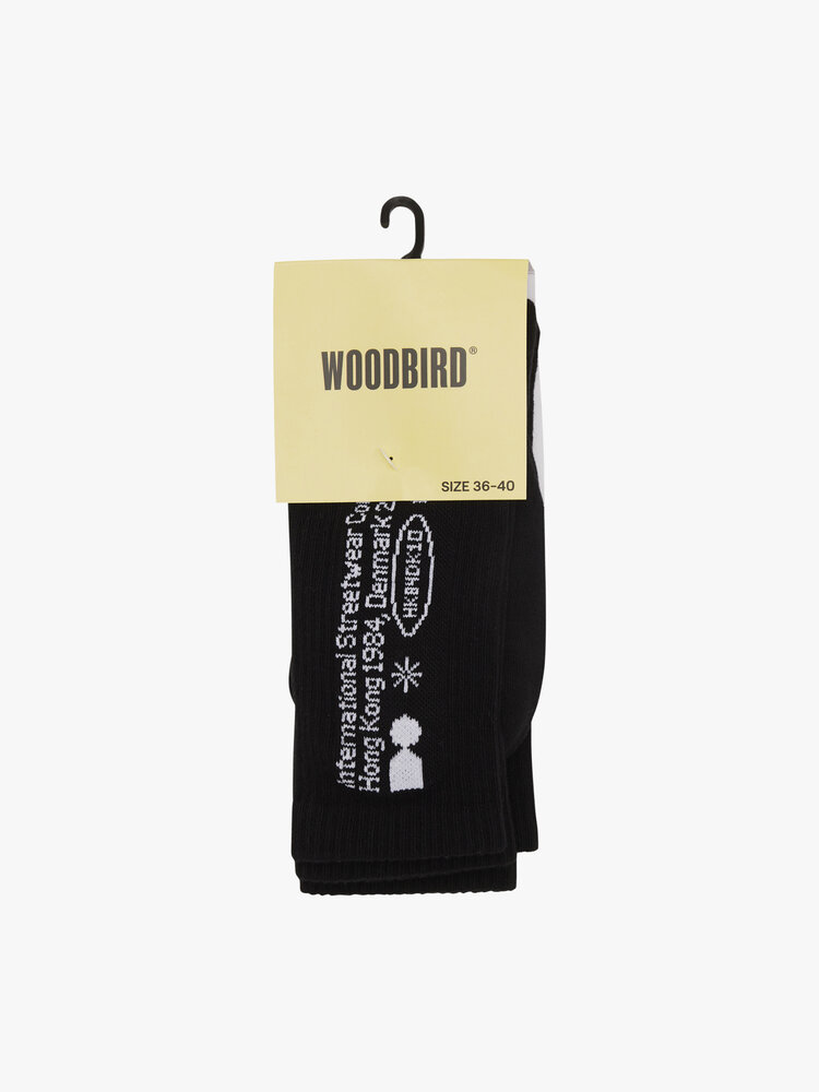 Woodbird Tennis Tech Socks 'Black'
