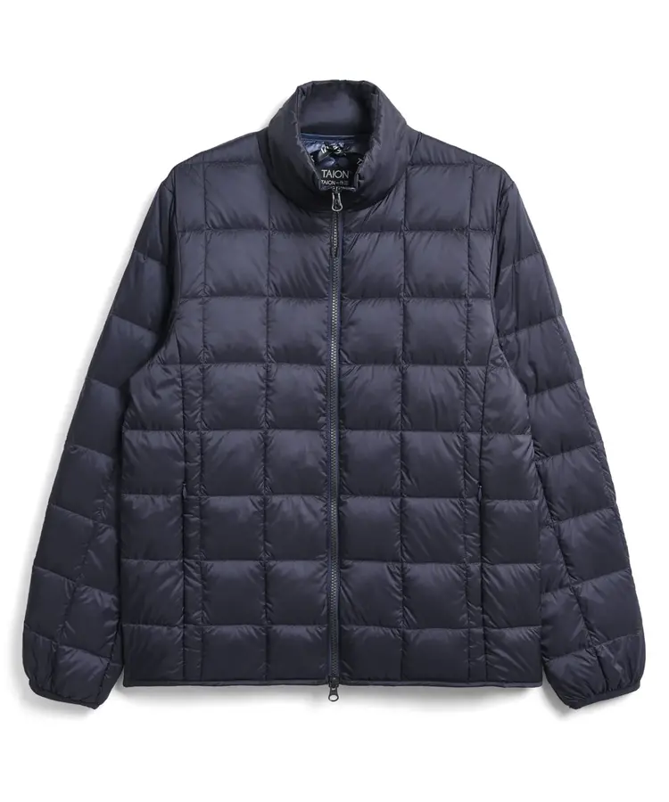 Taion High Neck Zip Down Jacket 'Navy'