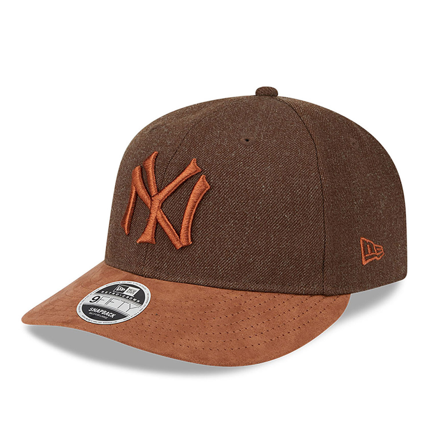 New Era New York Yankees MLB Retro Crown 9FIFTY Strapback Cap Two Tone Brown