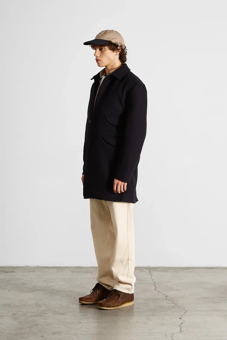 Edmmond Studios Lisboa Coat 'Plain Navy'