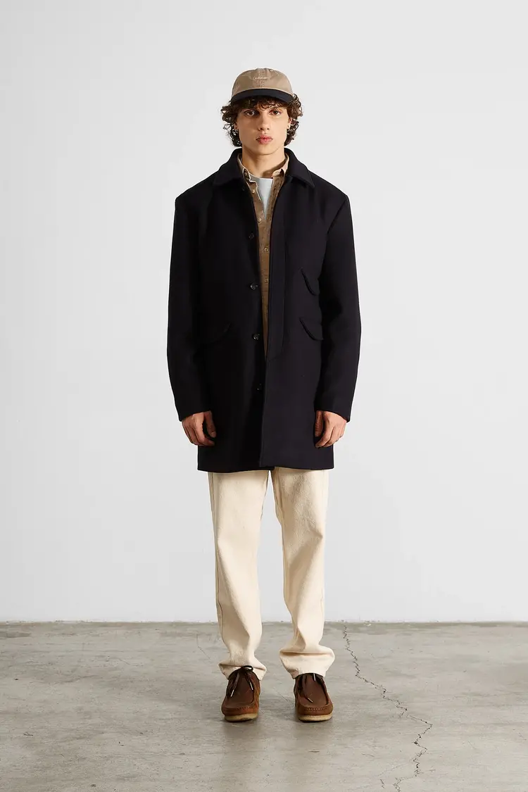 Edmmond Studios Lisboa Coat 'Plain Navy'