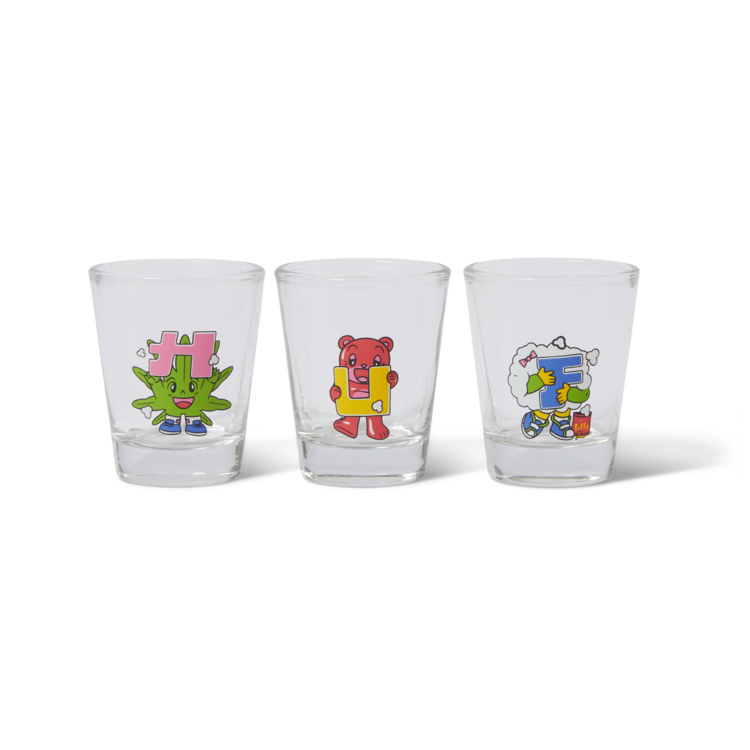 Huf Worldwide Kawaii Buddies Shot Glass Set 'Multi'