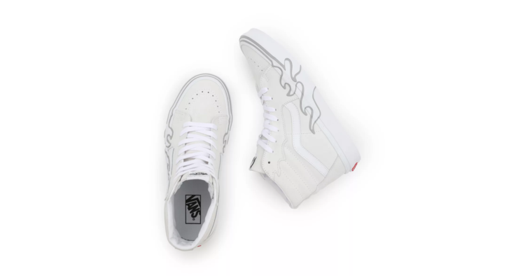 VANS Sk8-Hi Flame Suede 'White'