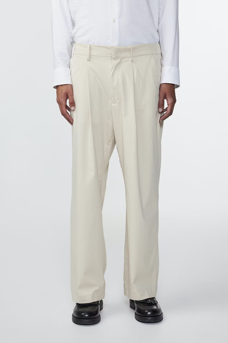 No Nationality 07 Kay 1809 Twill Trouser 'Ecru'